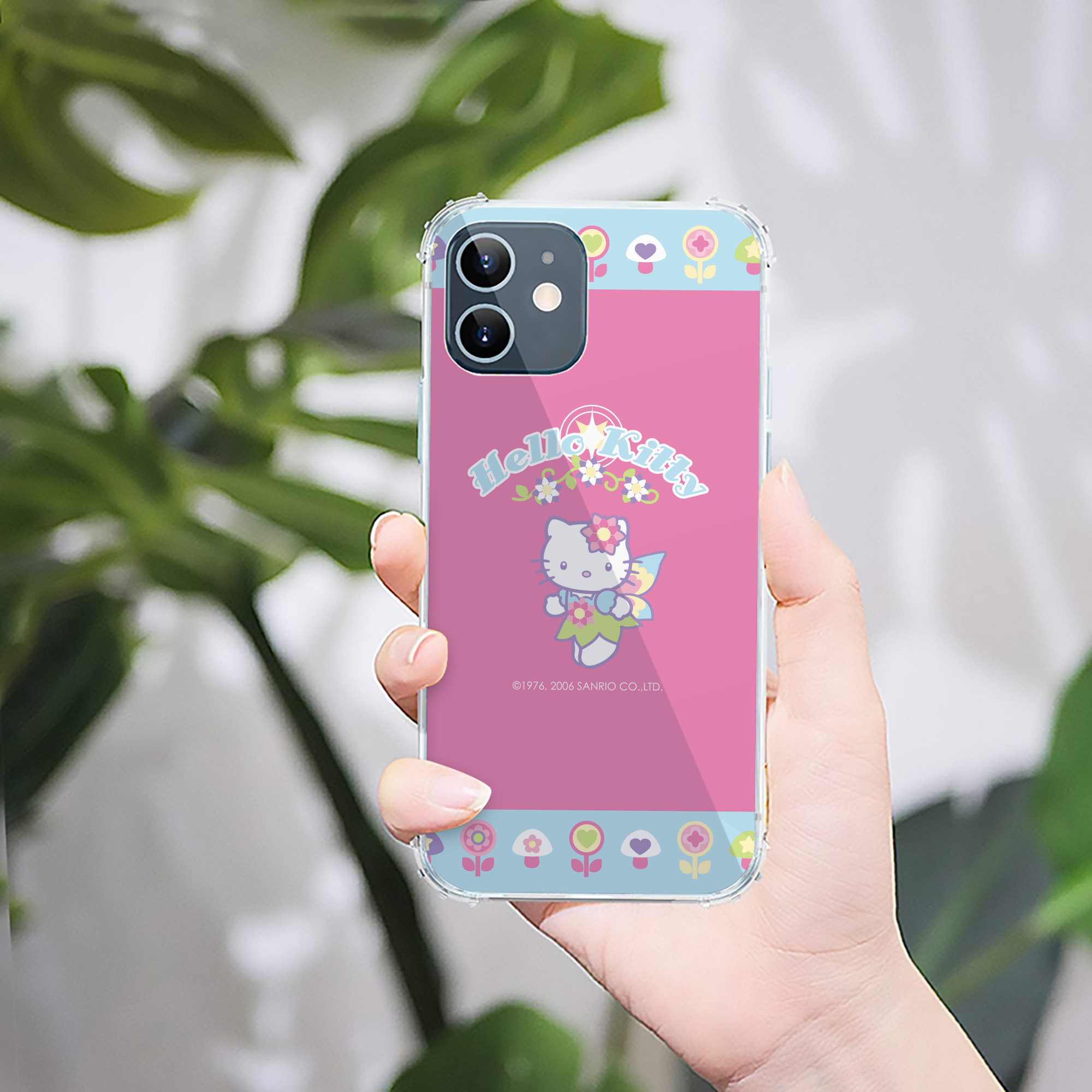 （画像用） Hello Kitty ハローキティ 【iPhone 12シリーズ対応】透明スマホケース（クリアソフトケース）